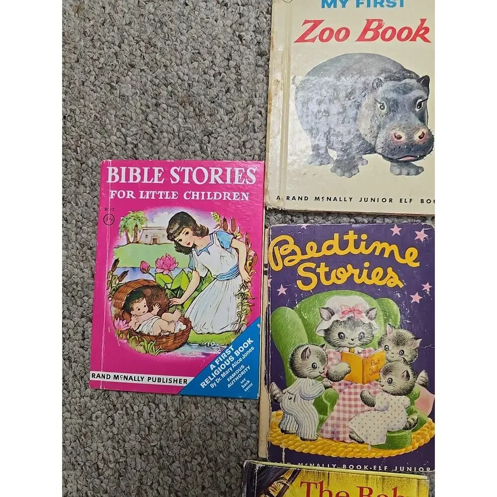 Lot of 18 Vintage Mixed Authors Read Along Hardcover Children's Story Books‎